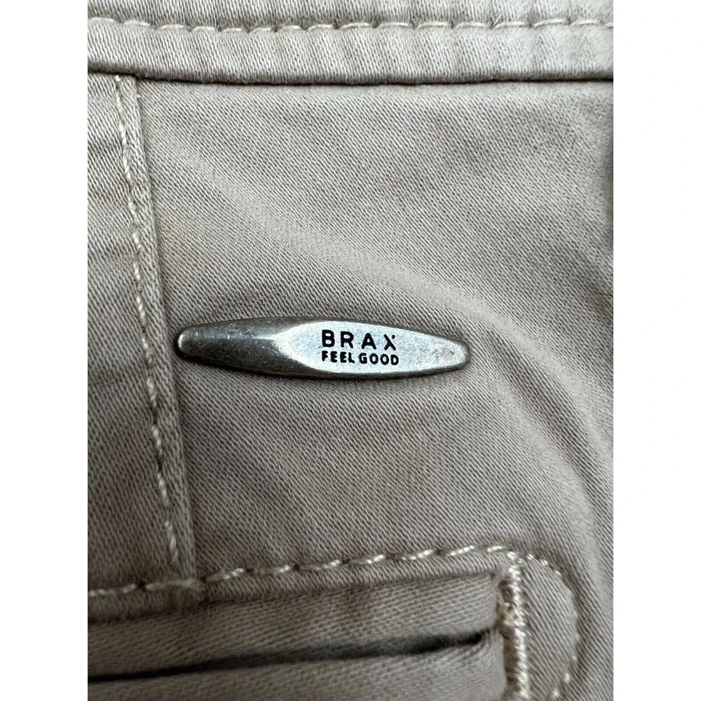 Brax‎ Mens Chino Pants Brown 34/32  (34/28.5 ACTUAL) Beige Straight